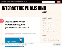 Tablet Screenshot of interactivepublishing.wordpress.com