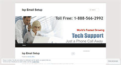 Desktop Screenshot of ispemailsetup.wordpress.com