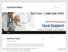 Tablet Screenshot of ispemailsetup.wordpress.com