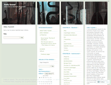 Tablet Screenshot of earlysound.wordpress.com