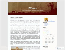 Tablet Screenshot of iwines.wordpress.com