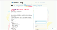 Desktop Screenshot of coldarif.wordpress.com
