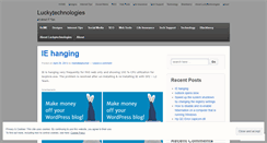 Desktop Screenshot of luckytechnologies.wordpress.com