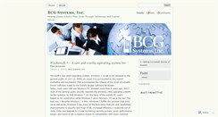 Desktop Screenshot of bcgsystems.wordpress.com