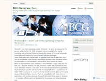 Tablet Screenshot of bcgsystems.wordpress.com