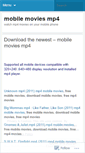 Mobile Screenshot of mobilemoviesmp4.wordpress.com