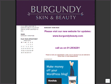 Tablet Screenshot of burgundybeautysalon.wordpress.com