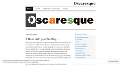 Desktop Screenshot of oscaresque.wordpress.com