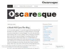 Tablet Screenshot of oscaresque.wordpress.com