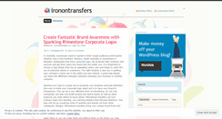 Desktop Screenshot of ironontransfers.wordpress.com
