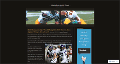 Desktop Screenshot of championsportsviews.wordpress.com