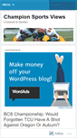 Mobile Screenshot of championsportsviews.wordpress.com