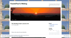 Desktop Screenshot of facetofloor.wordpress.com