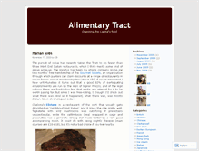 Tablet Screenshot of alimentarytract.wordpress.com