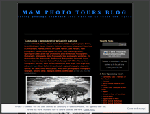 Tablet Screenshot of mmphototours.wordpress.com