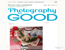 Tablet Screenshot of photographyforgood.wordpress.com