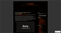 Desktop Screenshot of chilecero.wordpress.com