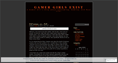 Desktop Screenshot of gamergirlsexist.wordpress.com
