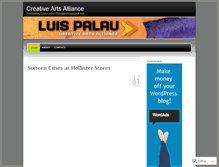Tablet Screenshot of creativeartsalliance.wordpress.com