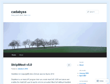 Tablet Screenshot of cadabyss.wordpress.com