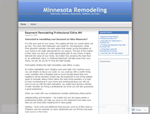Tablet Screenshot of minnesotaremodeling.wordpress.com