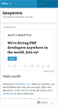 Mobile Screenshot of besperere.wordpress.com