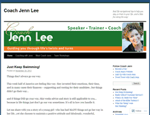 Tablet Screenshot of coachjennlee.wordpress.com