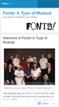 Mobile Screenshot of fontsamusical.wordpress.com
