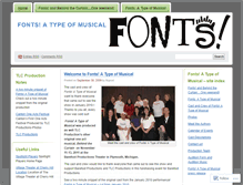 Tablet Screenshot of fontsamusical.wordpress.com