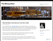 Tablet Screenshot of mixingglass.wordpress.com