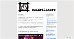 Desktop Screenshot of cuadrilaterocultural.wordpress.com