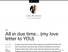 Tablet Screenshot of callmedizzle.wordpress.com