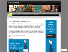 Tablet Screenshot of chosenonepodcast.wordpress.com