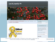 Tablet Screenshot of lovemyimperfectlife.wordpress.com