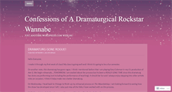 Desktop Screenshot of confessionsofdramaturg.wordpress.com