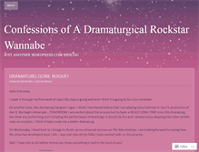 Tablet Screenshot of confessionsofdramaturg.wordpress.com