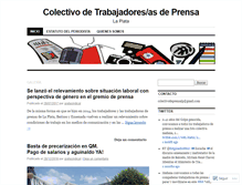 Tablet Screenshot of colectivodeprensalaplata.wordpress.com