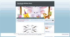 Desktop Screenshot of mymcbooksbirthdaylibrary.wordpress.com