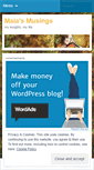 Mobile Screenshot of maiasmusings.wordpress.com