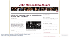 Desktop Screenshot of johnmolsonmbaalumni.wordpress.com