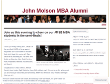 Tablet Screenshot of johnmolsonmbaalumni.wordpress.com