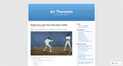 Desktop Screenshot of airtheremin.wordpress.com