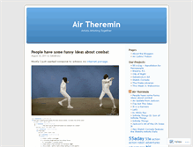 Tablet Screenshot of airtheremin.wordpress.com