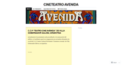 Desktop Screenshot of cineteatroavenida.wordpress.com