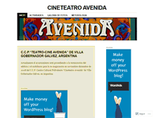 Tablet Screenshot of cineteatroavenida.wordpress.com