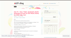 Desktop Screenshot of efransiscus.wordpress.com