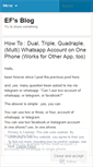 Mobile Screenshot of efransiscus.wordpress.com