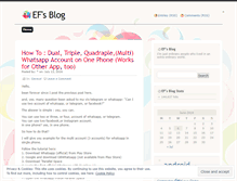 Tablet Screenshot of efransiscus.wordpress.com