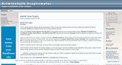 Desktop Screenshot of kriminoloji.wordpress.com