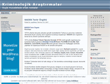 Tablet Screenshot of kriminoloji.wordpress.com